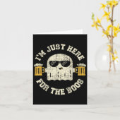 I'm Just Here For The Boos Halloween Party Drinkin カード (黄色い花)