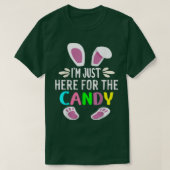 Im Just Here For The Candy Funny Easter Egg Bunny Tシャツ (デザイン正面)