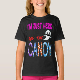 I'm Just Here for the Candy - Funny Halloween Kids Tシャツ
