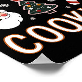 I'm Just Here For The Cookies Funny Xmas Meme Cute ポスター (角)