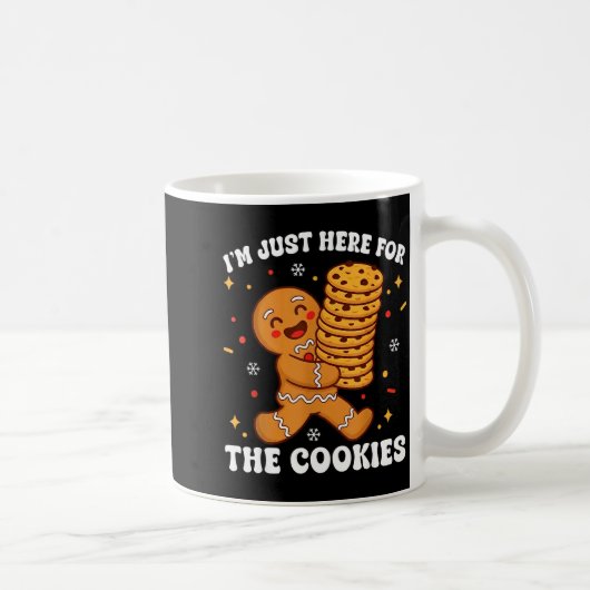 I'm Just Here For The Cookies Gingerbear  コーヒーマグカップ (右)