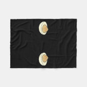 I'm Just Here For The Deviled Eggs Funny Couple Ma フリースブランケット (正面(横))