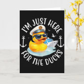 I'm Just Here For The Duck, Duck Cruise, Funny Vac カード (黄色い花)