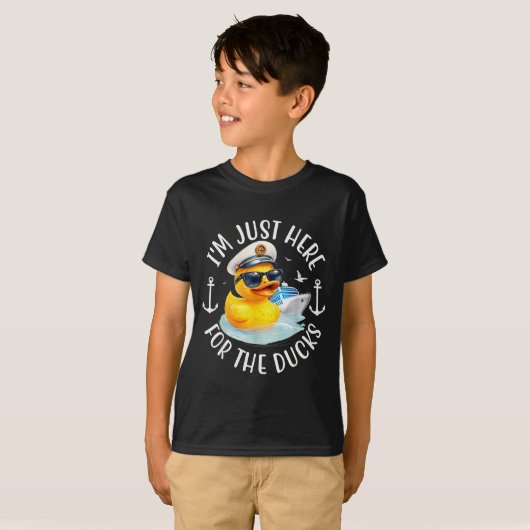 I'm Just Here For The Duck, Duck Cruise, Funny Vac Tシャツ (正面フル)