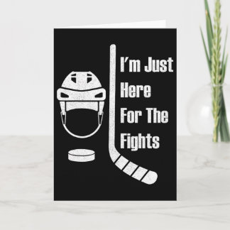 I'm Just Here For The Fights Funny Hockey (3)  カード
