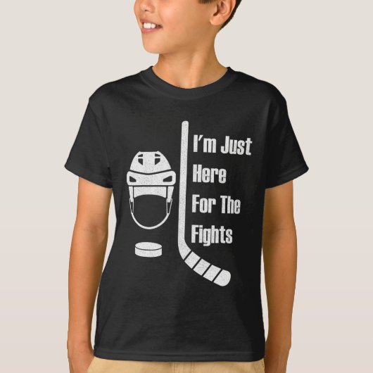 I'm Just Here For The Fights Funny Hockey (3)  Tシャツ (正面)