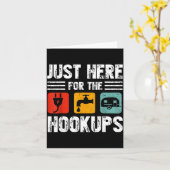 I'm Just Here For The Hook Funny Camp Rv Camper Ca カード (黄色い花)