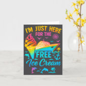 I'm Just Here For The Ice Cream Family Cruise Trip カード (黄色い花)