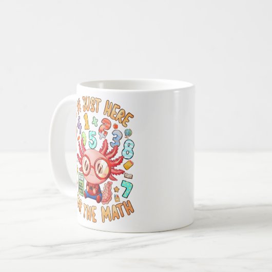 Im Just Here For The Maths Funny Mug コーヒーマグカップ (正面左)