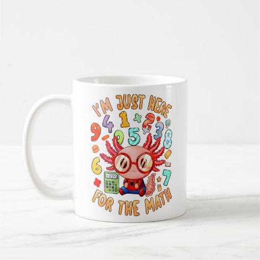 Im Just Here For The Maths Funny Mug コーヒーマグカップ (左)