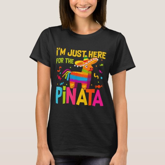 I'm Just Here For The Nata Funny Mexican Party Tシャツ (正面)