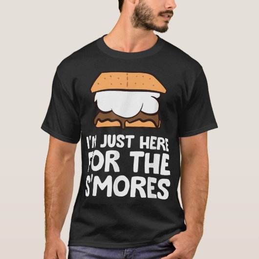  I'M Just Here For The Smores Campfire S'Mores Tシャツ (正面)