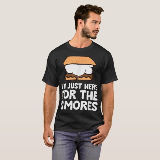  I'M Just Here For The Smores Campfire S'Mores Tシャツ (正面フル)