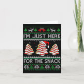I'm Just Here For The Snack Christmas Cakes Debbie カード (正面)