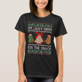 I'm Just Here For The Snack Christmas Cakes Debbie Tシャツ (正面)