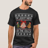 I'm Just Here For The Snack Christmas Cakes Debbie Tシャツ (正面)