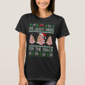 I'm Just Here For The Snack Christmas Cakes Debbie Tシャツ (正面)