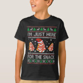 I'm Just Here For The Snack Christmas Cakes Debbie Tシャツ (正面)