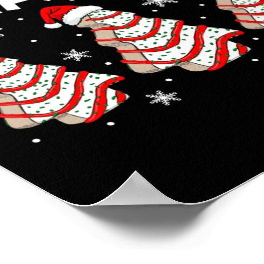 I'm Just Here For The Snacks Christmas Cakes Debbi ポスター (角)