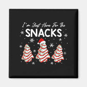 I'm Just Here For The Snacks Christmas Cakes Debbi マグネット (正面)