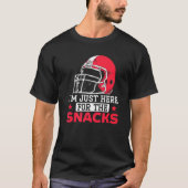 I'm Just Here For The Snacks Fantasy Football Game Tシャツ (正面)