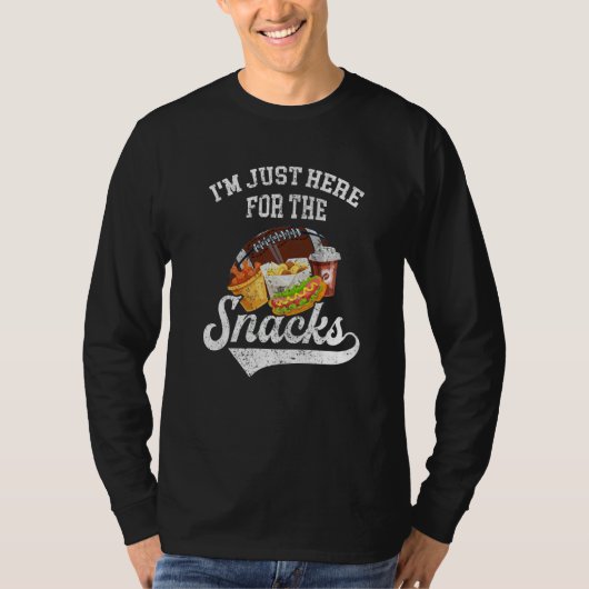 I'm Just Here For The Snacks Fantasy Football Tod Tシャツ (正面)