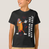 I'm Just Here For The Wieners Funny 4th Of July  Tシャツ (正面)