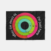 I'm Just Here To Close My Ring  フリースブランケット (正面(横))