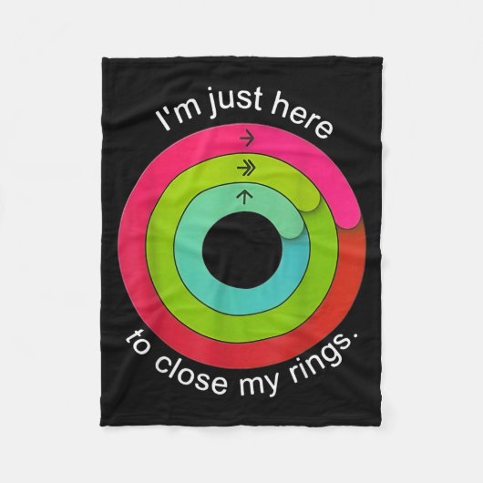 I'm Just Here To Close My Ring  フリースブランケット (正面)