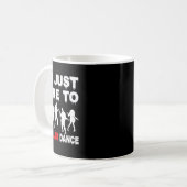 I'm Just Here To Thriller Dance Zombie Funny Hallo コーヒーマグカップ (正面左)