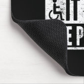 Im Just In It For The Parking Funny Wheelchair Dis マウスパッド (コーナー)