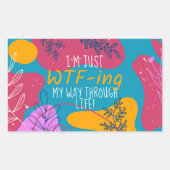 I'm Just... Sticker 長方形シール (正面)