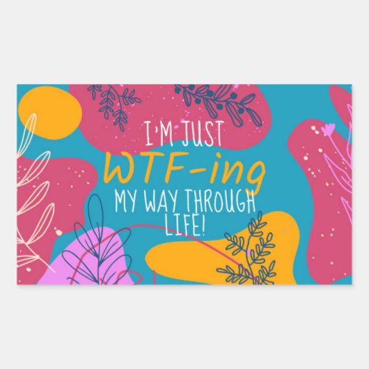 I'm Just... Sticker 長方形シール (正面)