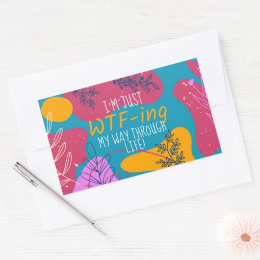 I'm Just... Sticker 長方形シール (封筒)