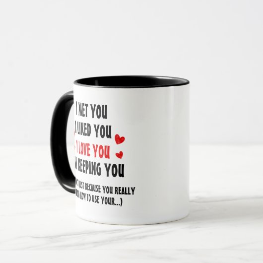 I'm Keeping You Personalized Valentine's Day Mug マグカップ (正面左)