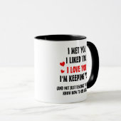 I'm Keeping You Personalized Valentine's Day Mug マグカップ (正面右)