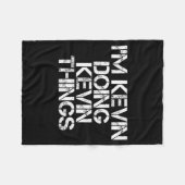 I'm Kevin Doing Kevin Things Shirt Funny Christmas フリースブランケット (正面(横))