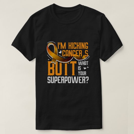 I'm Kicking Cancer's Butt Leukemia Awareness Survi Tシャツ (デザイン正面)
