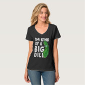 I'm Kind Of A Big Dill Pickles Vegan Pickle Coatum Tシャツ (正面フル)