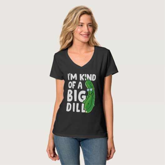 I'm Kind Of A Big Dill Pickles Vegan Pickle Coatum Tシャツ (正面フル)