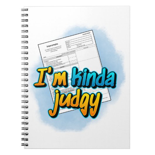 I'm Kinda Judgy Spiral Notebook ノートブック (正面)