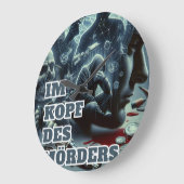 Im Kopf des Mörders ラージ壁時計 (傾斜)