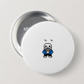 Im Lazyと私はそれを知っているSans Skeleton Sans Sku 缶バッジ (正面&裏面)