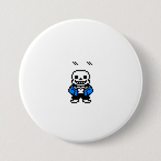 Im Lazyと私はそれを知っているSans Skeleton Sans Sku 缶バッジ (正面)
