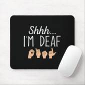 I'm Looer Asl Sign Language Hearing Loss認識度 マウスパッド (マウス)