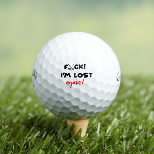 I'm Lost Again Golf Balls - Funny Personalized ゴルフボール (インサイチュ 木)