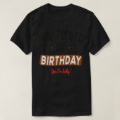 I'm Lucky Junetifyは私の誕生日 Tシャツ (デザイン正面)