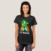Im Magical Irish Dabbing Unicorn Toddler St Patric Tシャツ (正面フル)