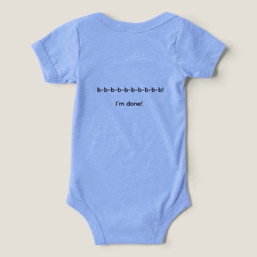 I'm making presents just for you! baby one piece (デザイン裏面)