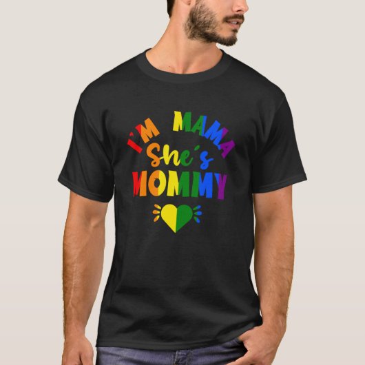 Im Mama Mammy Mothers Day Lesbian Mom LGBT Rai Tシャツ (正面)